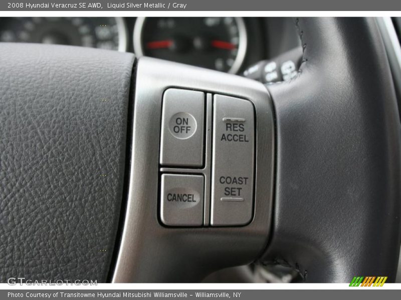 Liquid Silver Metallic / Gray 2008 Hyundai Veracruz SE AWD