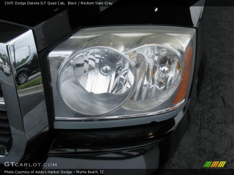 Black / Medium Slate Gray 2005 Dodge Dakota SLT Quad Cab