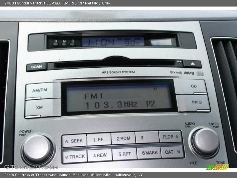 Liquid Silver Metallic / Gray 2008 Hyundai Veracruz SE AWD