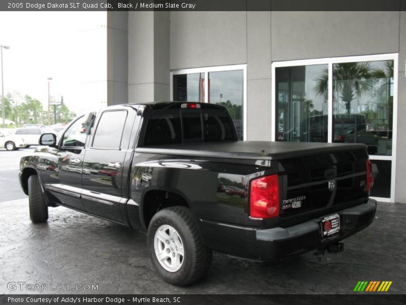 Black / Medium Slate Gray 2005 Dodge Dakota SLT Quad Cab