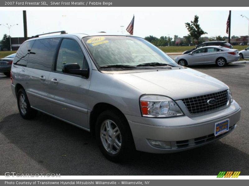 Silver Frost Metallic / Pebble Beige 2007 Ford Freestar SEL