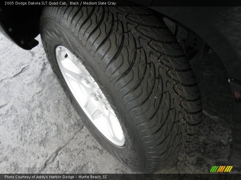 Black / Medium Slate Gray 2005 Dodge Dakota SLT Quad Cab