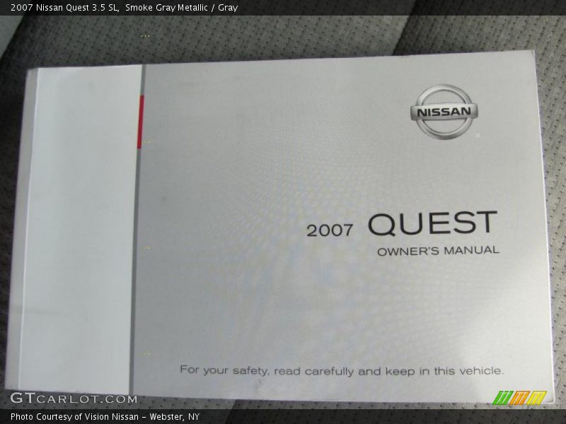 Smoke Gray Metallic / Gray 2007 Nissan Quest 3.5 SL