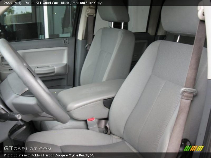 Black / Medium Slate Gray 2005 Dodge Dakota SLT Quad Cab