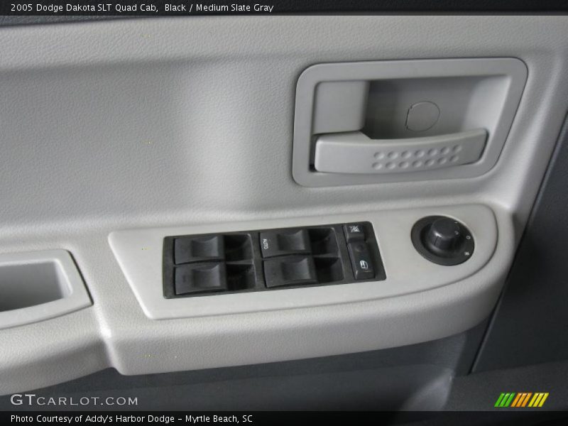 Black / Medium Slate Gray 2005 Dodge Dakota SLT Quad Cab