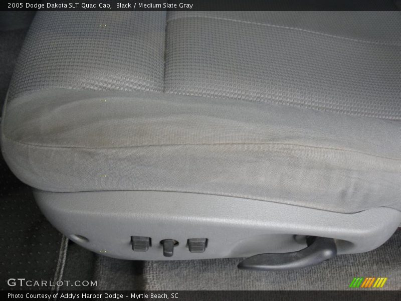 Black / Medium Slate Gray 2005 Dodge Dakota SLT Quad Cab
