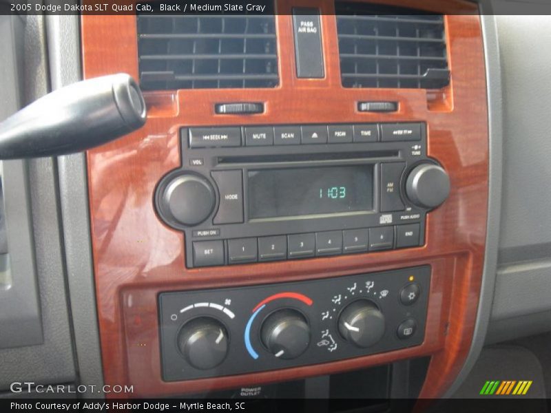 Black / Medium Slate Gray 2005 Dodge Dakota SLT Quad Cab