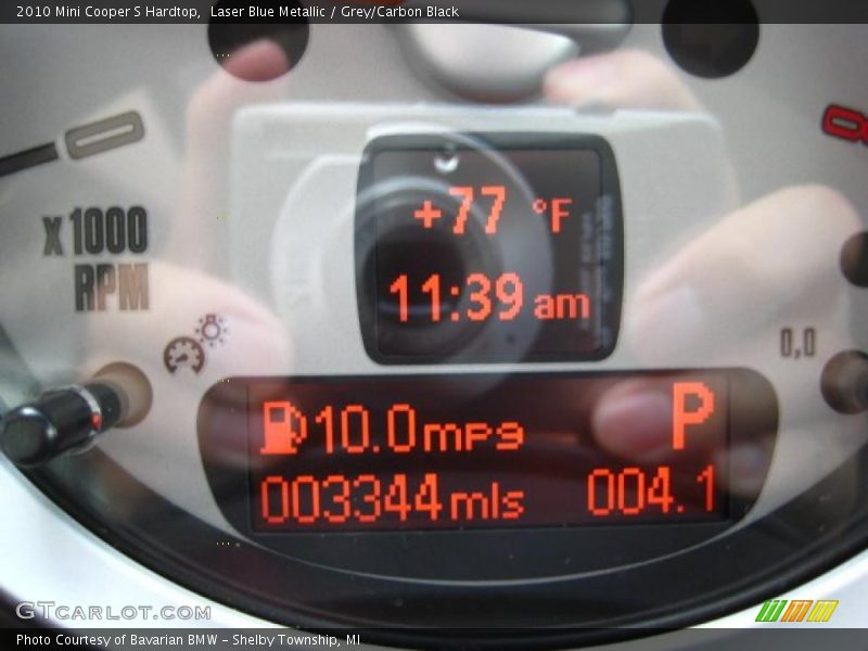 Laser Blue Metallic / Grey/Carbon Black 2010 Mini Cooper S Hardtop