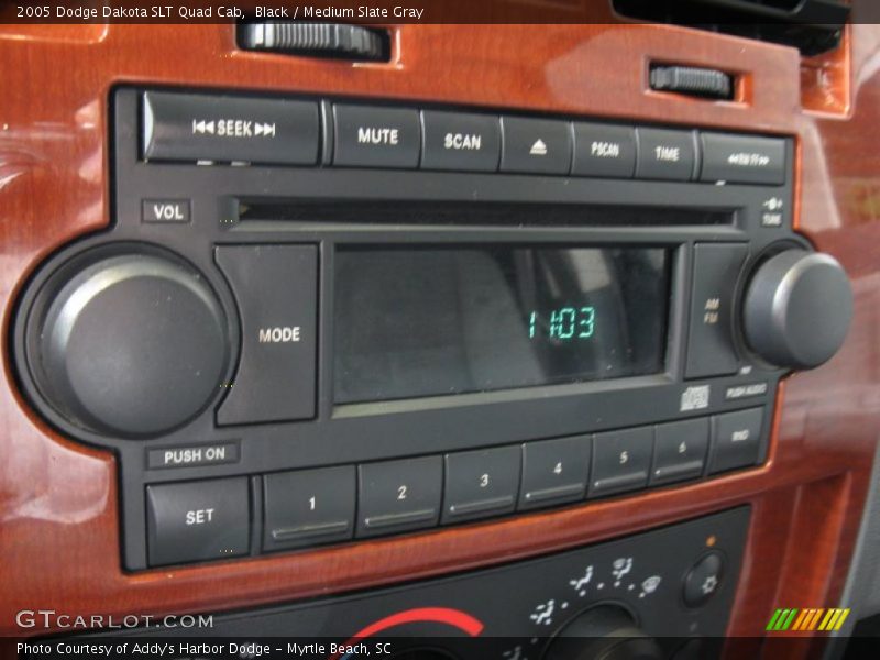 Black / Medium Slate Gray 2005 Dodge Dakota SLT Quad Cab