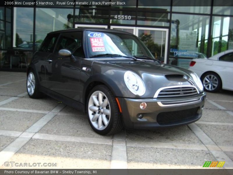 Royal Grey Metallic / Black/Panther Black 2006 Mini Cooper S Hardtop