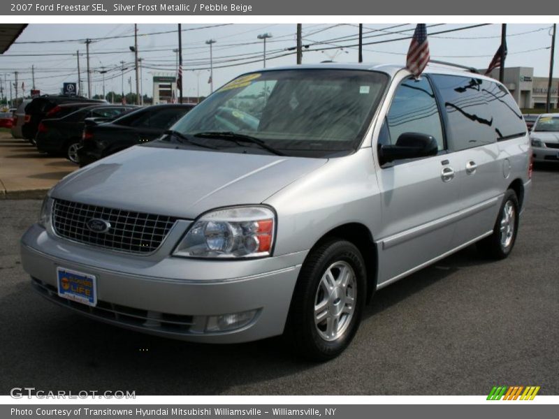 Silver Frost Metallic / Pebble Beige 2007 Ford Freestar SEL