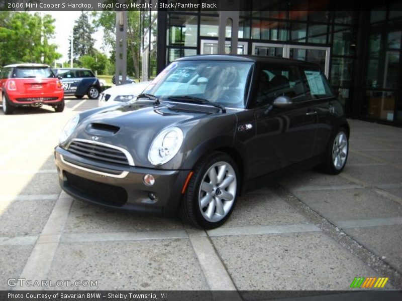 Royal Grey Metallic / Black/Panther Black 2006 Mini Cooper S Hardtop