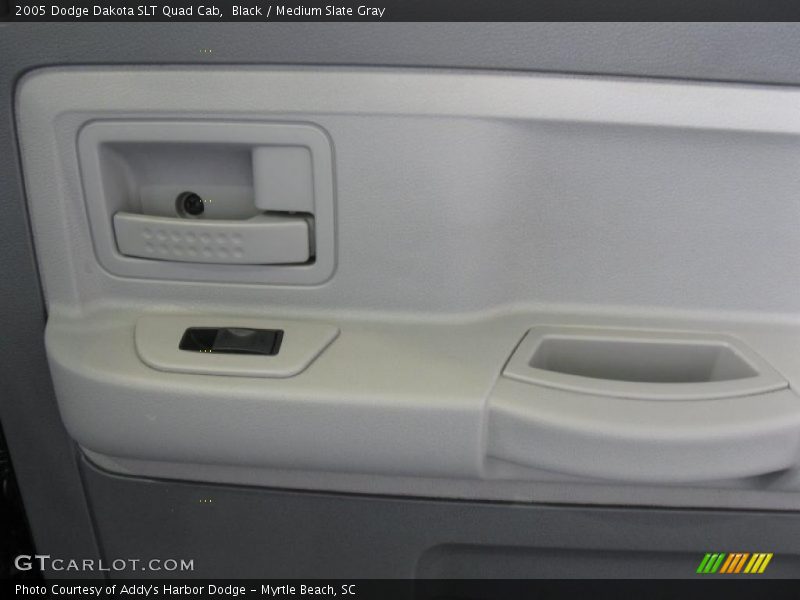 Black / Medium Slate Gray 2005 Dodge Dakota SLT Quad Cab