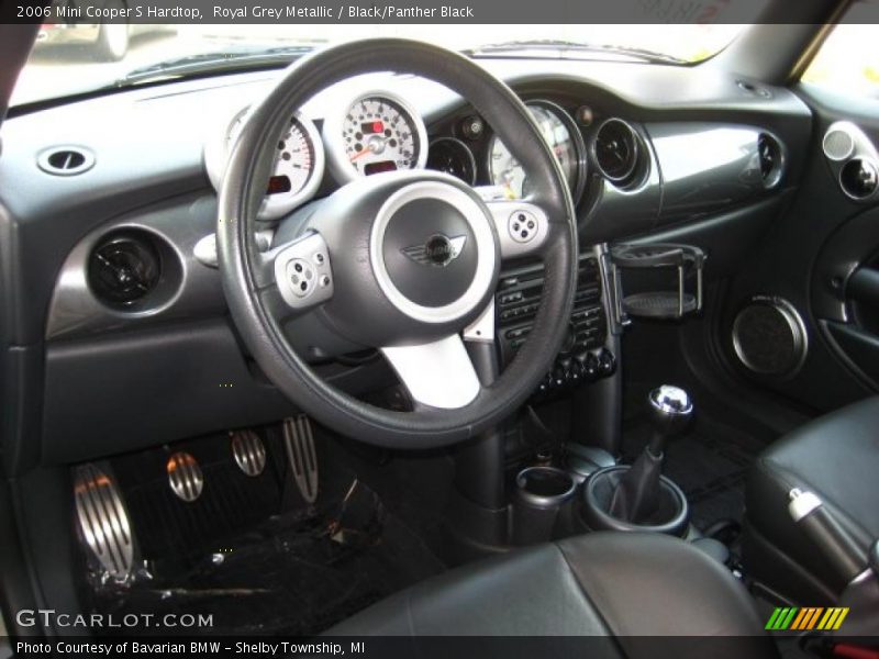 Royal Grey Metallic / Black/Panther Black 2006 Mini Cooper S Hardtop