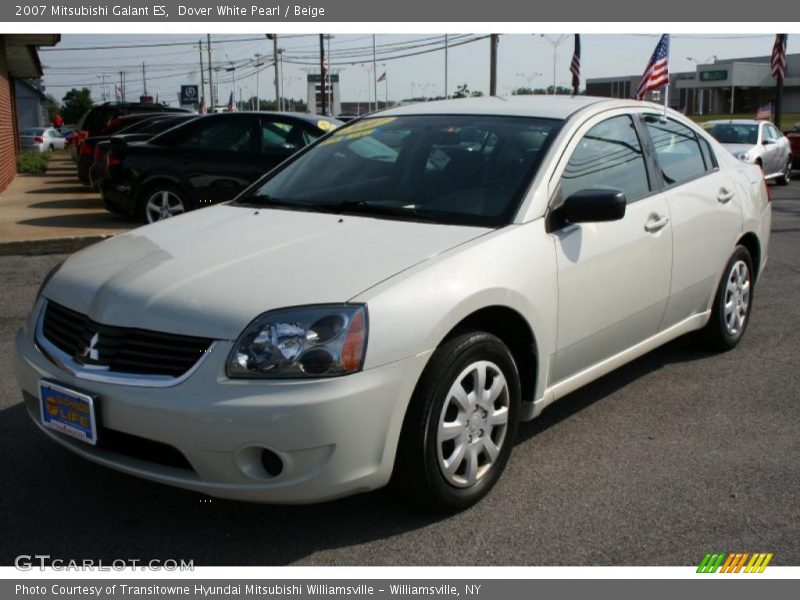 Dover White Pearl / Beige 2007 Mitsubishi Galant ES