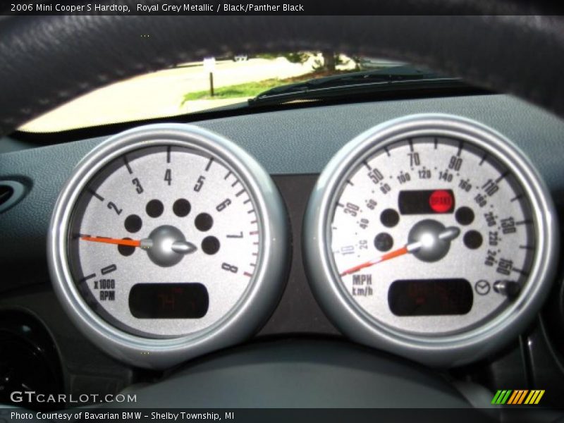 Royal Grey Metallic / Black/Panther Black 2006 Mini Cooper S Hardtop