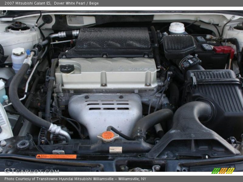 Dover White Pearl / Beige 2007 Mitsubishi Galant ES