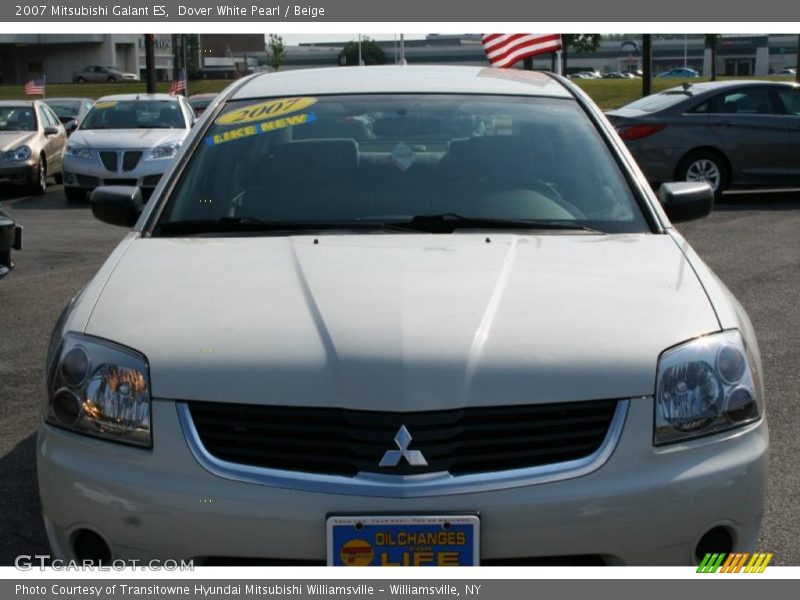 Dover White Pearl / Beige 2007 Mitsubishi Galant ES