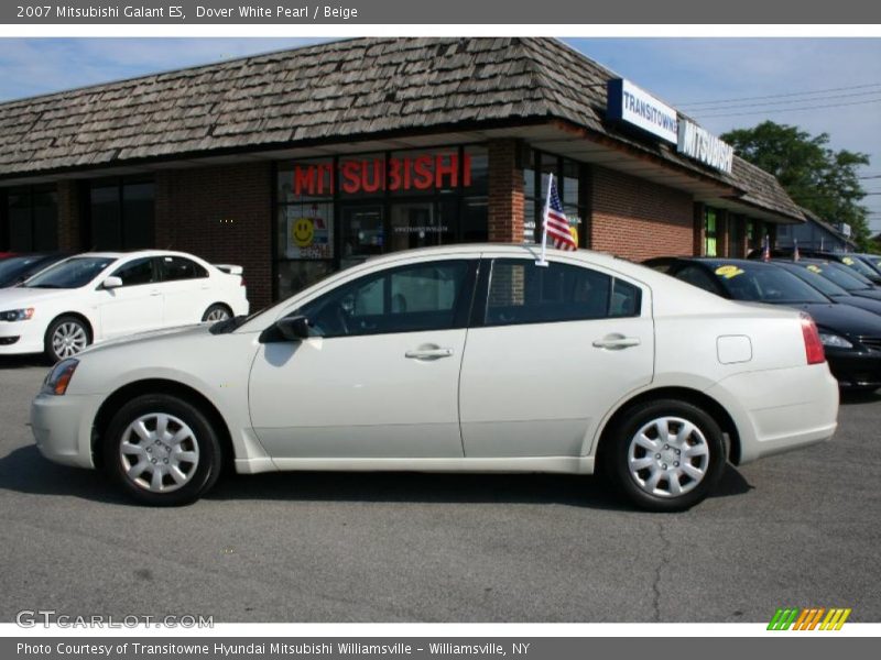 Dover White Pearl / Beige 2007 Mitsubishi Galant ES