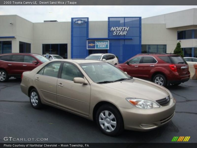 Desert Sand Mica / Taupe 2003 Toyota Camry LE