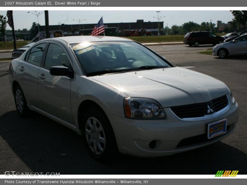 Dover White Pearl / Beige 2007 Mitsubishi Galant ES