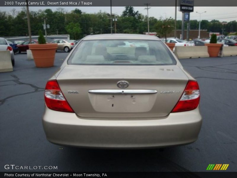 Desert Sand Mica / Taupe 2003 Toyota Camry LE