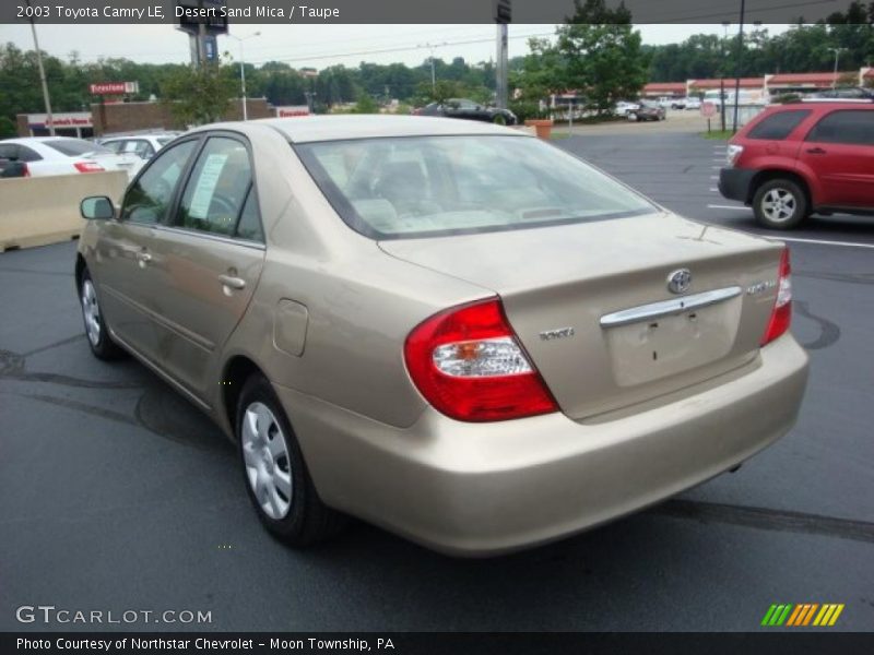 Desert Sand Mica / Taupe 2003 Toyota Camry LE