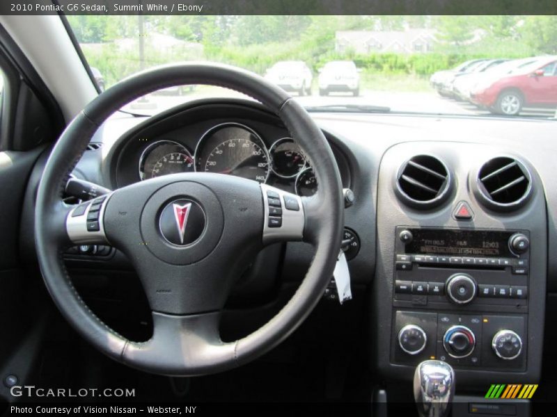 Summit White / Ebony 2010 Pontiac G6 Sedan