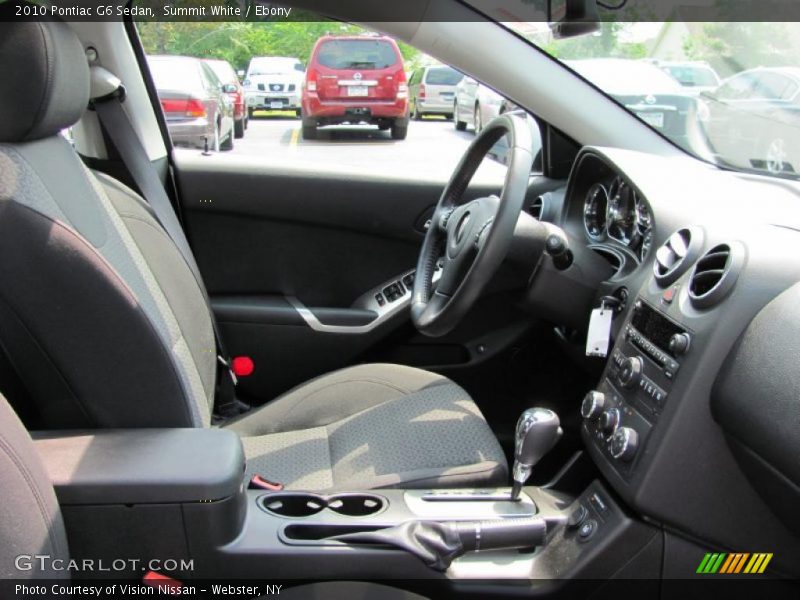 Summit White / Ebony 2010 Pontiac G6 Sedan