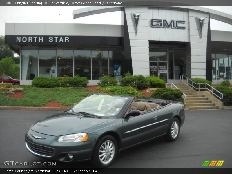 Onyx Green Pearl / Sandstone 2002 Chrysler Sebring LXi Convertible