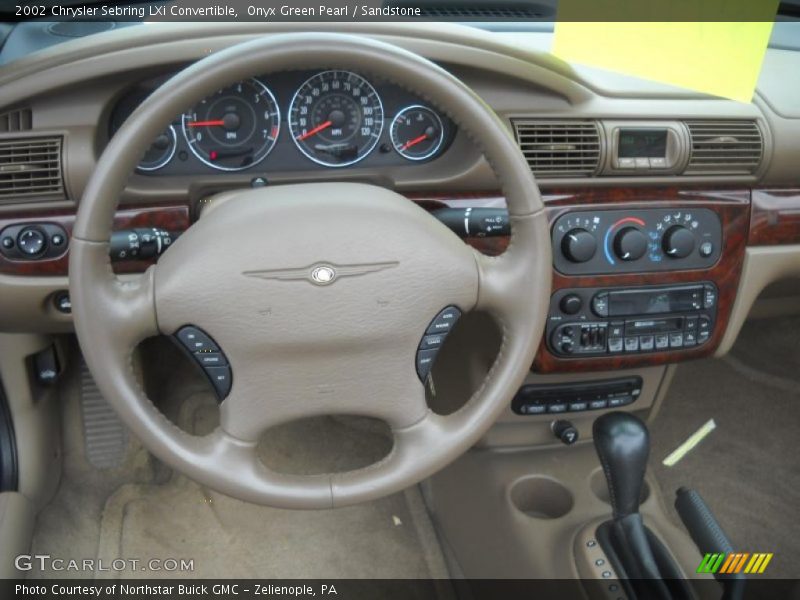 Onyx Green Pearl / Sandstone 2002 Chrysler Sebring LXi Convertible