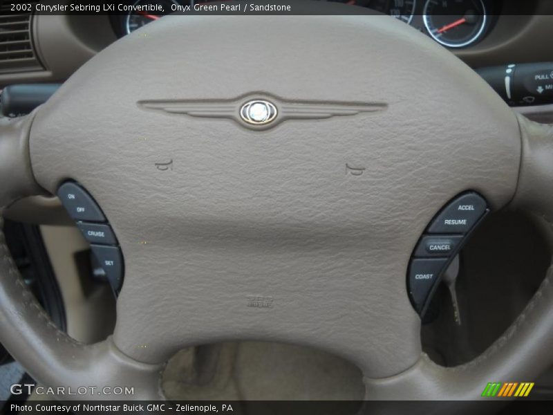 Onyx Green Pearl / Sandstone 2002 Chrysler Sebring LXi Convertible