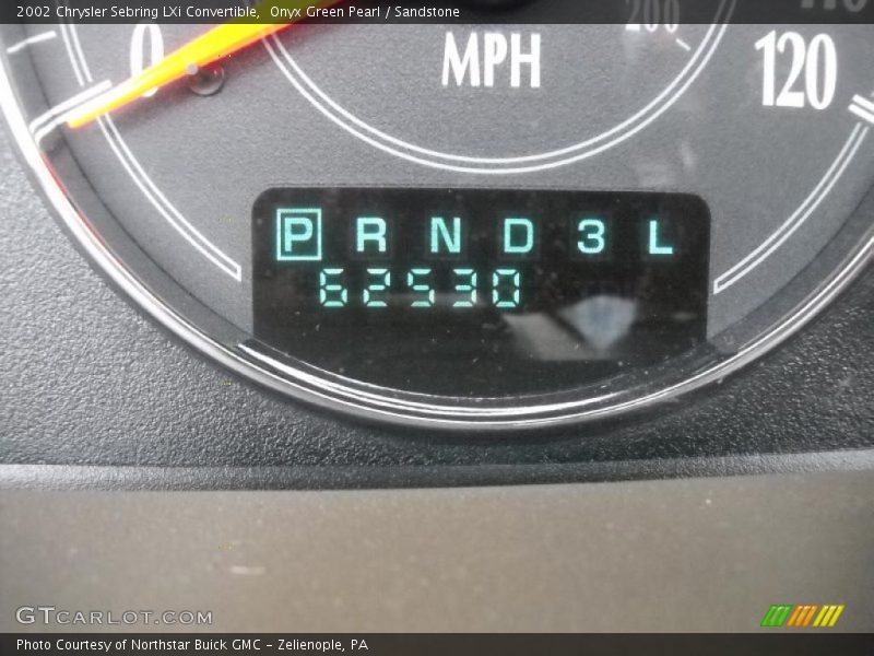 Onyx Green Pearl / Sandstone 2002 Chrysler Sebring LXi Convertible