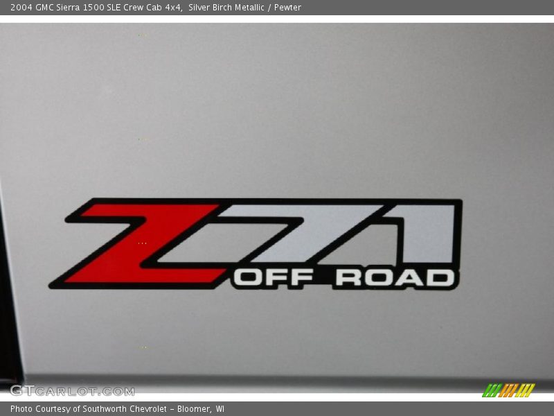 Silver Birch Metallic / Pewter 2004 GMC Sierra 1500 SLE Crew Cab 4x4