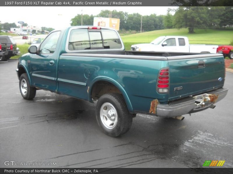 Pacific Green Metallic / Medium Graphite 1997 Ford F150 XLT Regular Cab 4x4