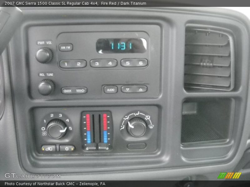 Fire Red / Dark Titanium 2007 GMC Sierra 1500 Classic SL Regular Cab 4x4