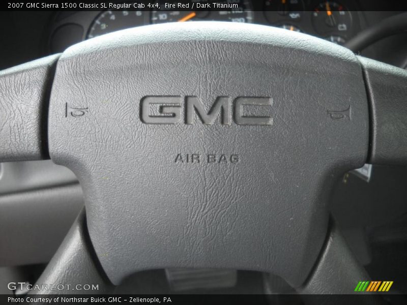 Fire Red / Dark Titanium 2007 GMC Sierra 1500 Classic SL Regular Cab 4x4