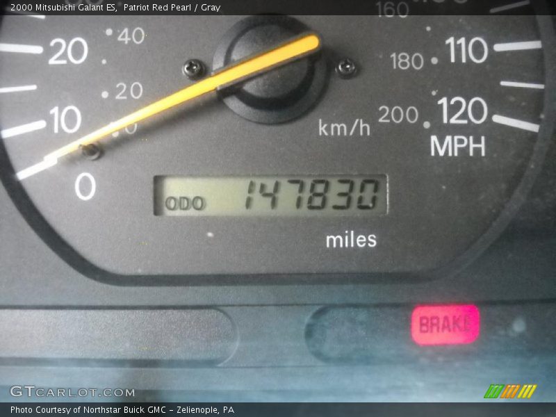 Patriot Red Pearl / Gray 2000 Mitsubishi Galant ES