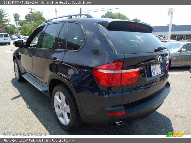 Monaco Blue Metallic / Saddle Brown 2010 BMW X5 xDrive30i
