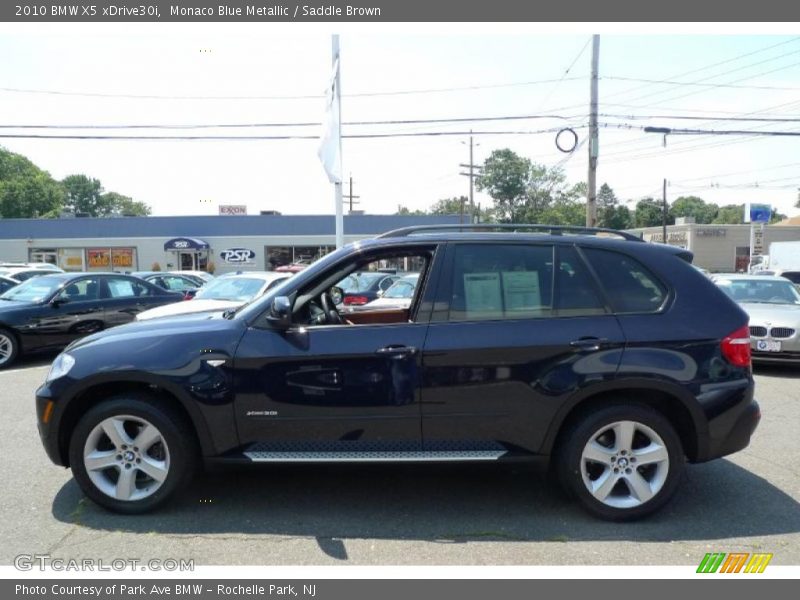 Monaco Blue Metallic / Saddle Brown 2010 BMW X5 xDrive30i