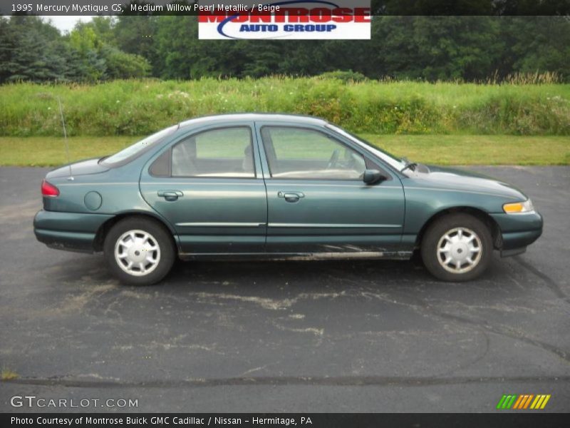 Medium Willow Pearl Metallic / Beige 1995 Mercury Mystique GS