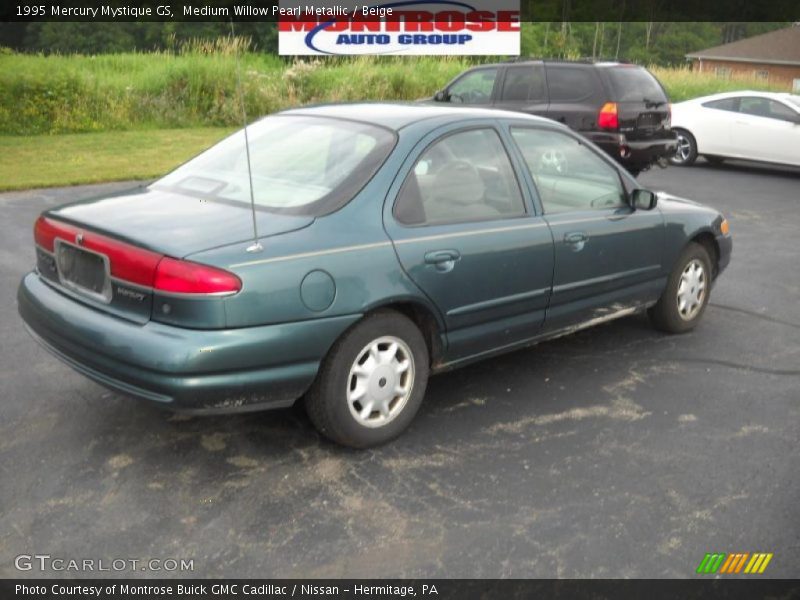 Medium Willow Pearl Metallic / Beige 1995 Mercury Mystique GS