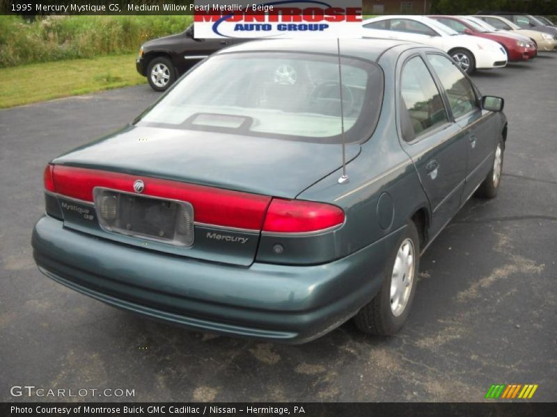 Medium Willow Pearl Metallic / Beige 1995 Mercury Mystique GS