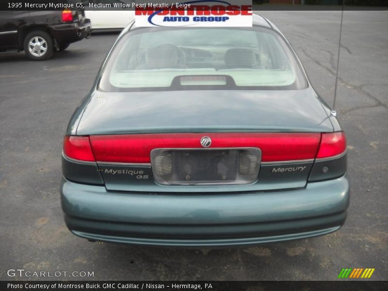 Medium Willow Pearl Metallic / Beige 1995 Mercury Mystique GS