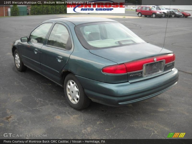 Medium Willow Pearl Metallic / Beige 1995 Mercury Mystique GS