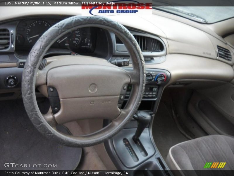 Medium Willow Pearl Metallic / Beige 1995 Mercury Mystique GS