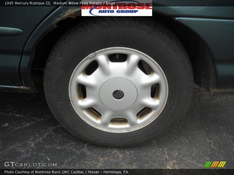 Medium Willow Pearl Metallic / Beige 1995 Mercury Mystique GS
