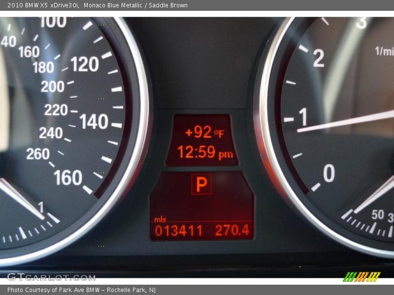 Monaco Blue Metallic / Saddle Brown 2010 BMW X5 xDrive30i