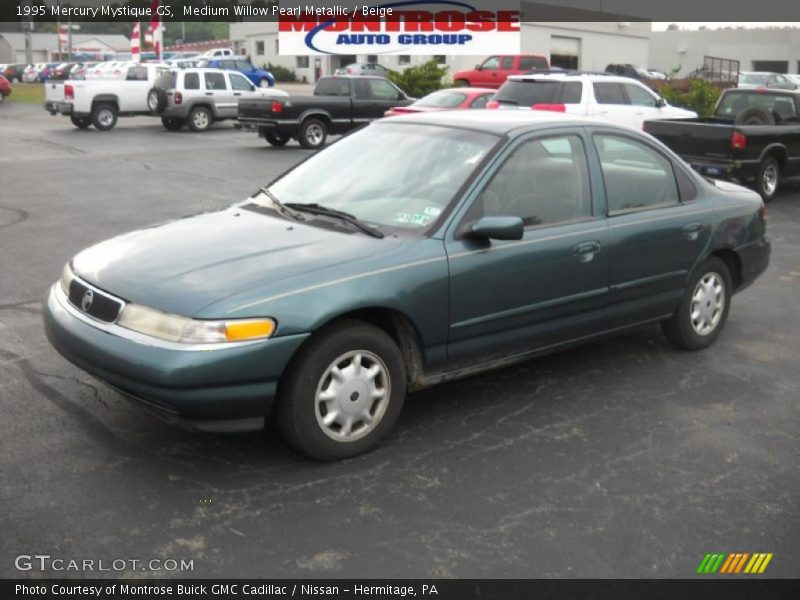 Medium Willow Pearl Metallic / Beige 1995 Mercury Mystique GS