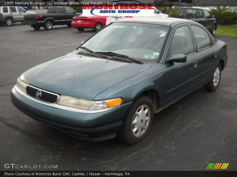 Medium Willow Pearl Metallic / Beige 1995 Mercury Mystique GS